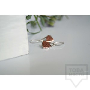 Сребърни обеци Asia Petrova - Flower Triangles