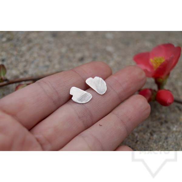 Сребърни обеци Asia Petrova - poppy