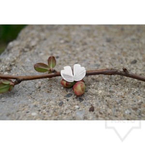 Сребърни обеци Asia Petrova - poppy