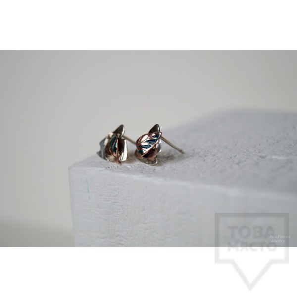 Сребърни обеци Asia Petrova - Spring Shapes