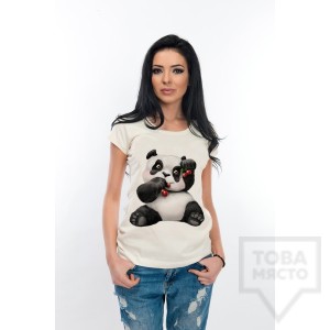 Дамска тениска Atassa - панда