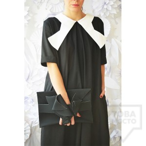 Дълга черна рокля Attitude157 - Aisha