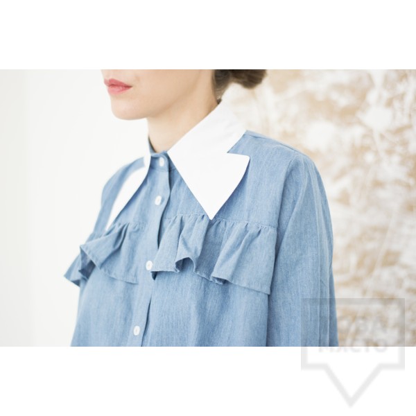 Дизайнерска риза Attitude157 - Kaia denim