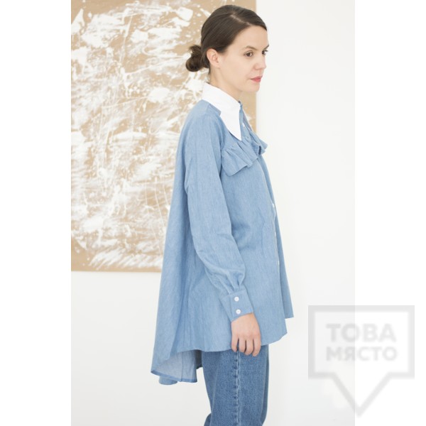 Дизайнерска риза Attitude157 - Kaia denim