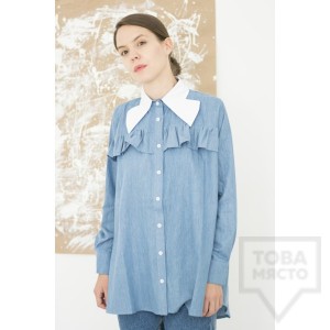 Дизайнерска риза Attitude157 - Kaia denim