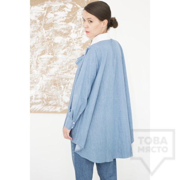 Дизайнерска риза Attitude157 - Kaia denim