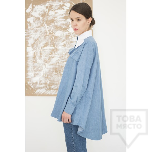 Дизайнерска риза Attitude157 - Kaia denim