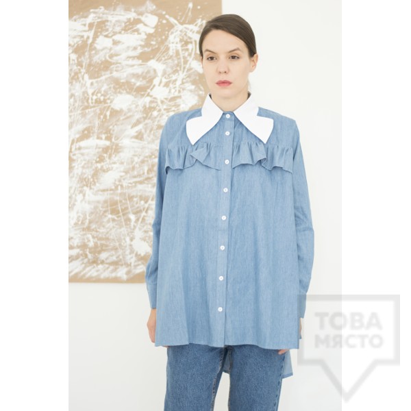 Дизайнерска риза Attitude157 - Kaia denim