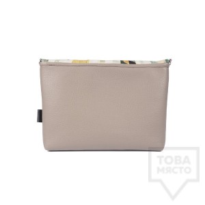 Дамска чанта Bardo - Abstraction с кожена презрамка