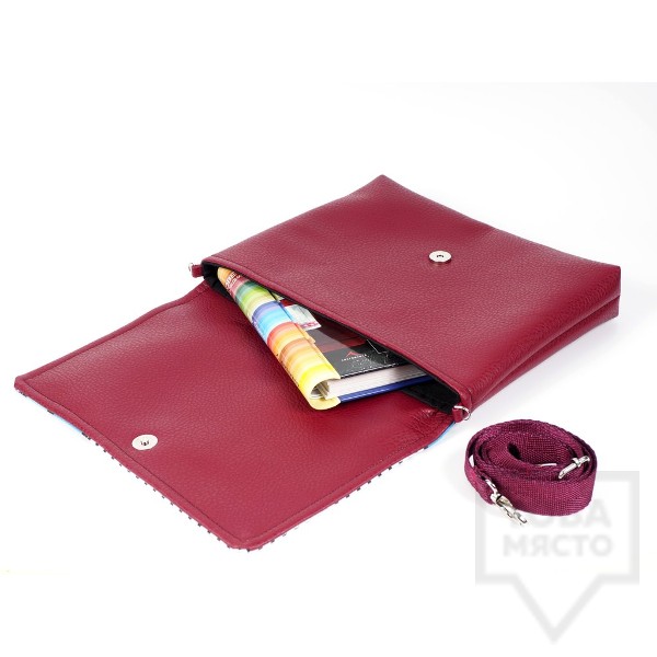 Дамска чанта Bardo - Rhythm с кожена презрамка