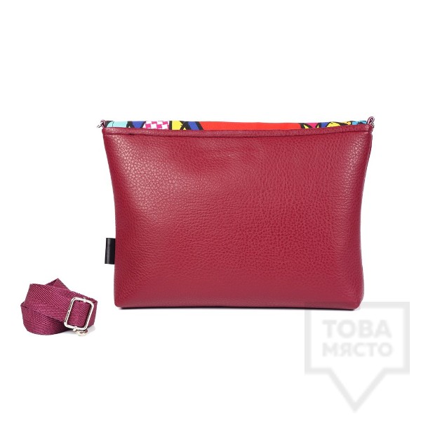 Дамска чанта Bardo - Rhythm с кожена презрамка