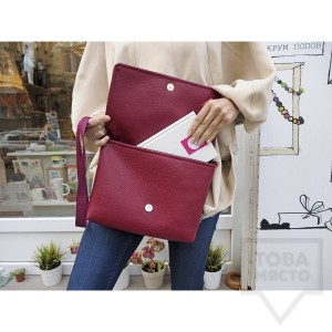 Дамска чанта Bardo - Rhythm с кожена презрамка