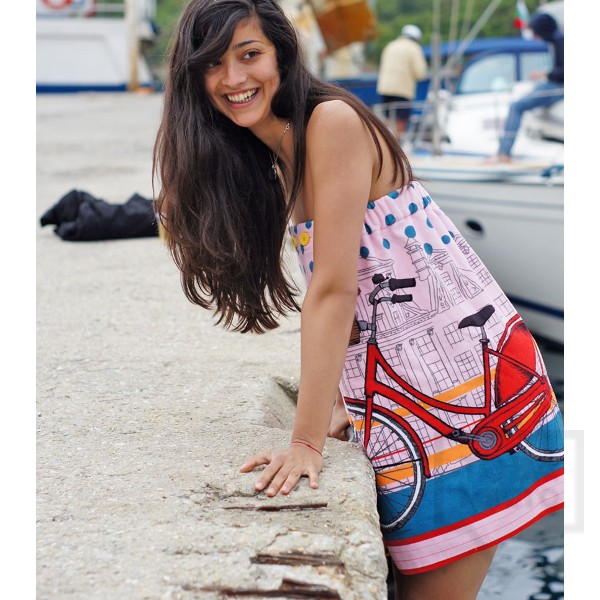 Дизайнерска плажна туника Bunga - Bike