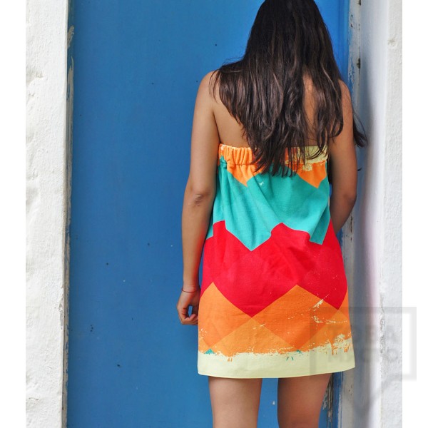 Дизайнерска плажна туника Bunga - Diamond