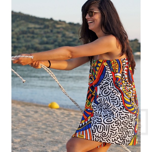 Дизайнерска плажна туника Bunga - Etno