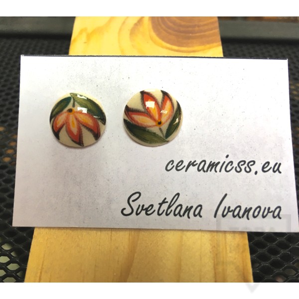 Дизайнерски обеци CeramicsS-Лалета