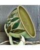 Handmade unique ceramic mug CeramicsS - Leaf garden