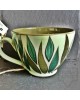 Handmade unique ceramic mug CeramicsS - Leaf garden