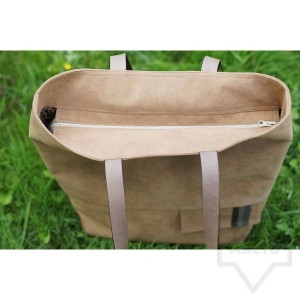 Голяма дамска чанта DARаD - capuccino velvet