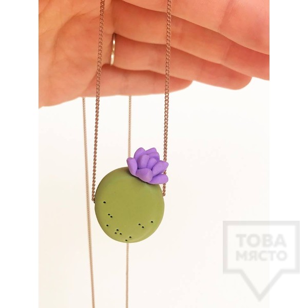 Ръчно изработено колие 3va - Cactus Love