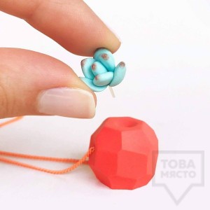 Ръчно изработено колие  3va - Flamingo