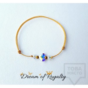 Ръчно изработена гривна талисман Dream of Royalty - heart of gold