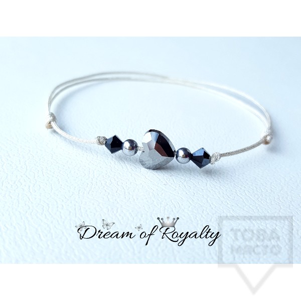 Ръчно изработена гривна талисман Dream of Royalty - silver charm