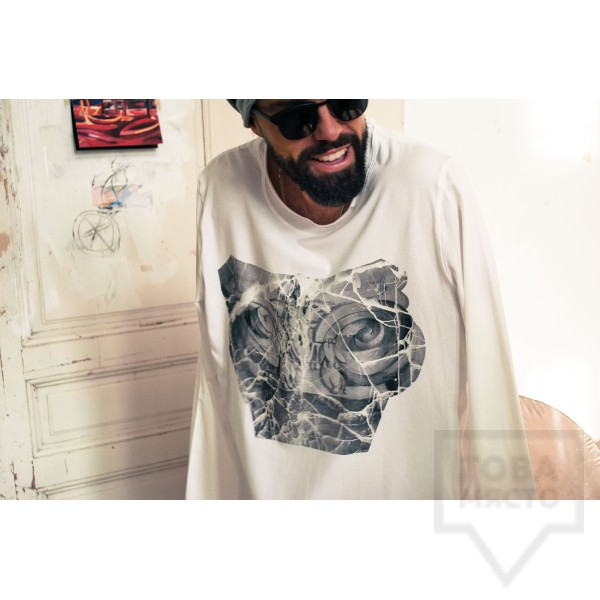 Ръчно рисувана мъжка блуза EGO - Коринтски капител