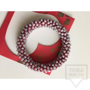 Гривна МАЛА Euforia - червено и бяло