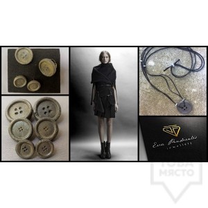 Дизайнерски обеци EvaPendientes - копчета