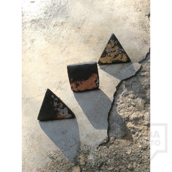 Дизайнерски пръстен EvaPendientes - бетон