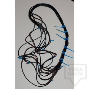 Дизайнерско колие EvaPendientes - силикон черно