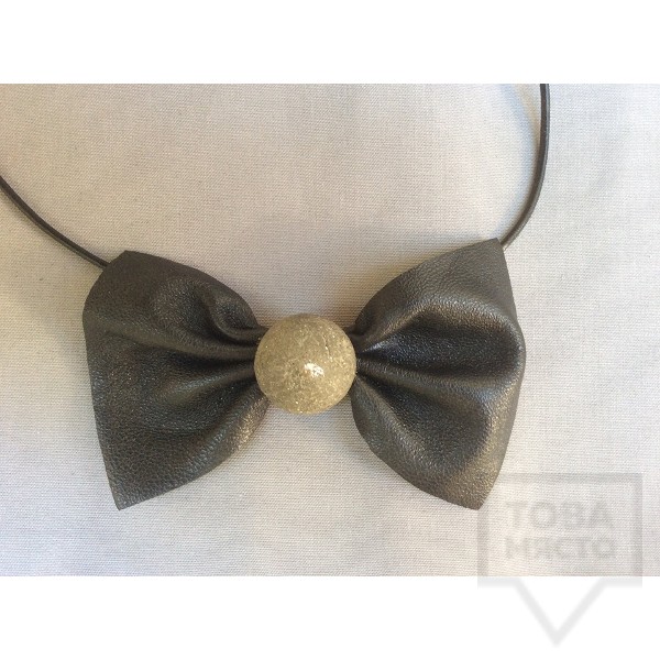 Папийонка естествена кожа EvaPendientes