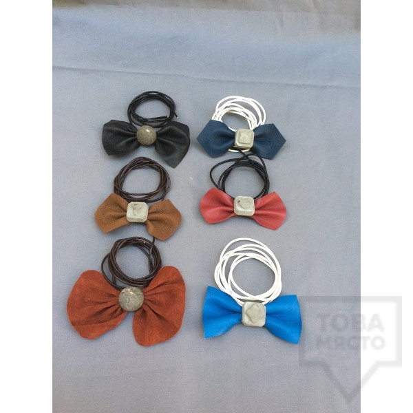 Папийонка естествена кожа EvaPendientes