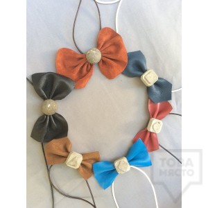 Папийонка естествена кожа EvaPendientes