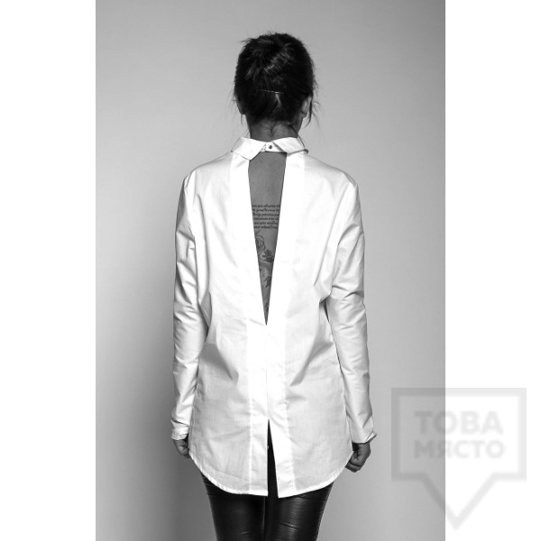 Дамска риза с гол гръб Experiment