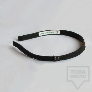 Диадема за коса Фърфолета - черна