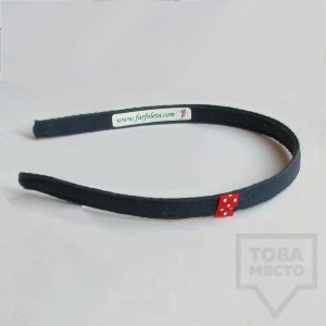 Диадема за коса Фърфолета - синя