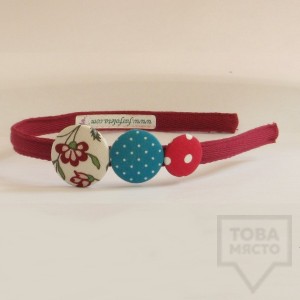 Диадема за коса Фърфолета - цветя