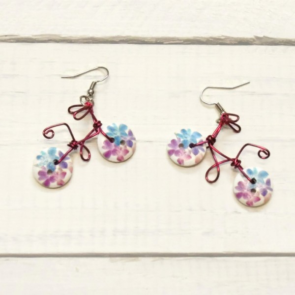 Обеци с байк