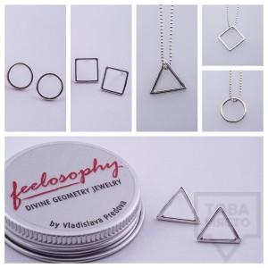 Комплект сребърно колие + обеци Feelosophy