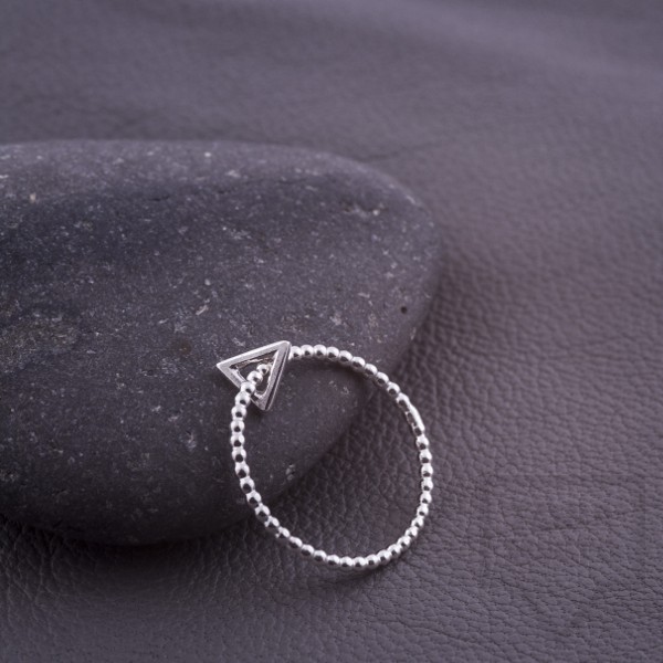 Сребърен пръстен Feelosophy - мини триъгълник