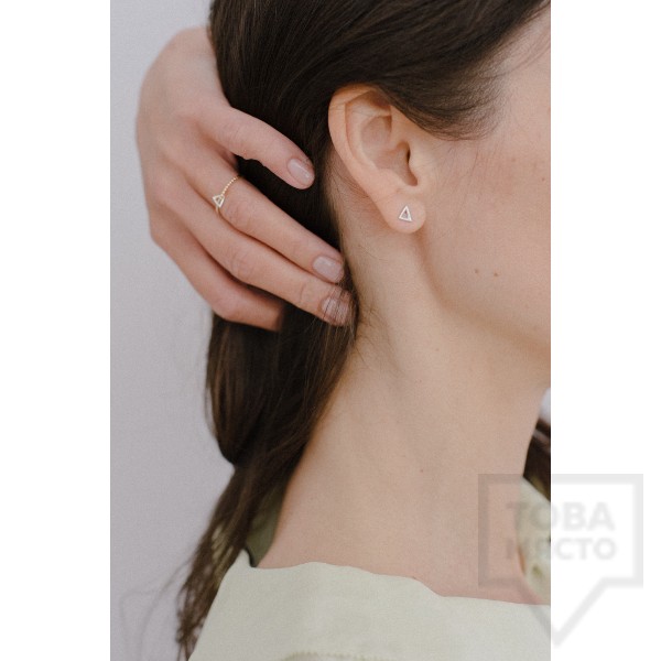 Сребърен пръстен Feelosophy - мини триъгълник