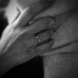 Сребърен пръстен Feelosophy - триъгълник