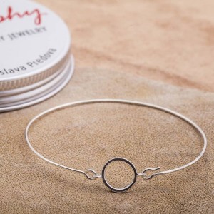 Сребърна гривна Feelosophy goldy - кръг