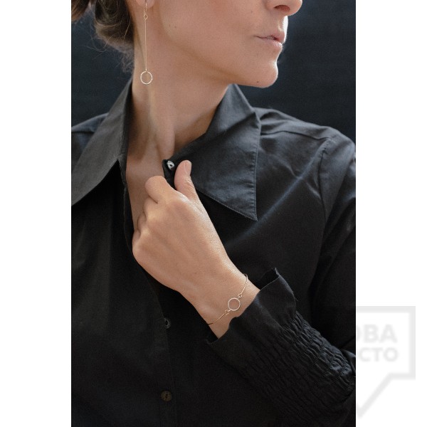 Сребърна гривна Feelosophy - кръг