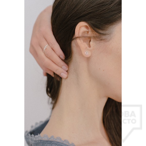 Сребърни малки обеци Feelosophy - кръг