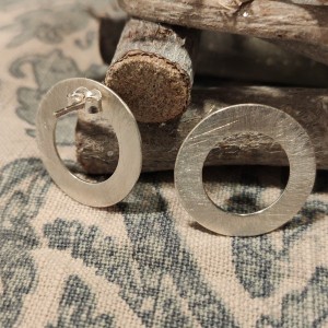 Сребърни обеци Feelosophy - bold кръг