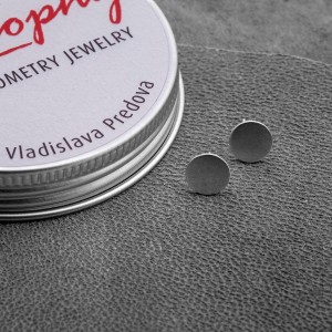 Сребърни обеци Feelosophy Hardware - кръг