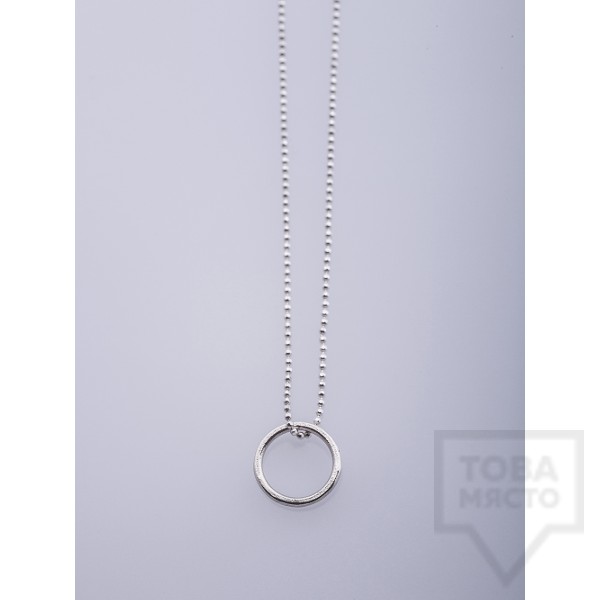 Сребърно колие Feelosophy - кръг